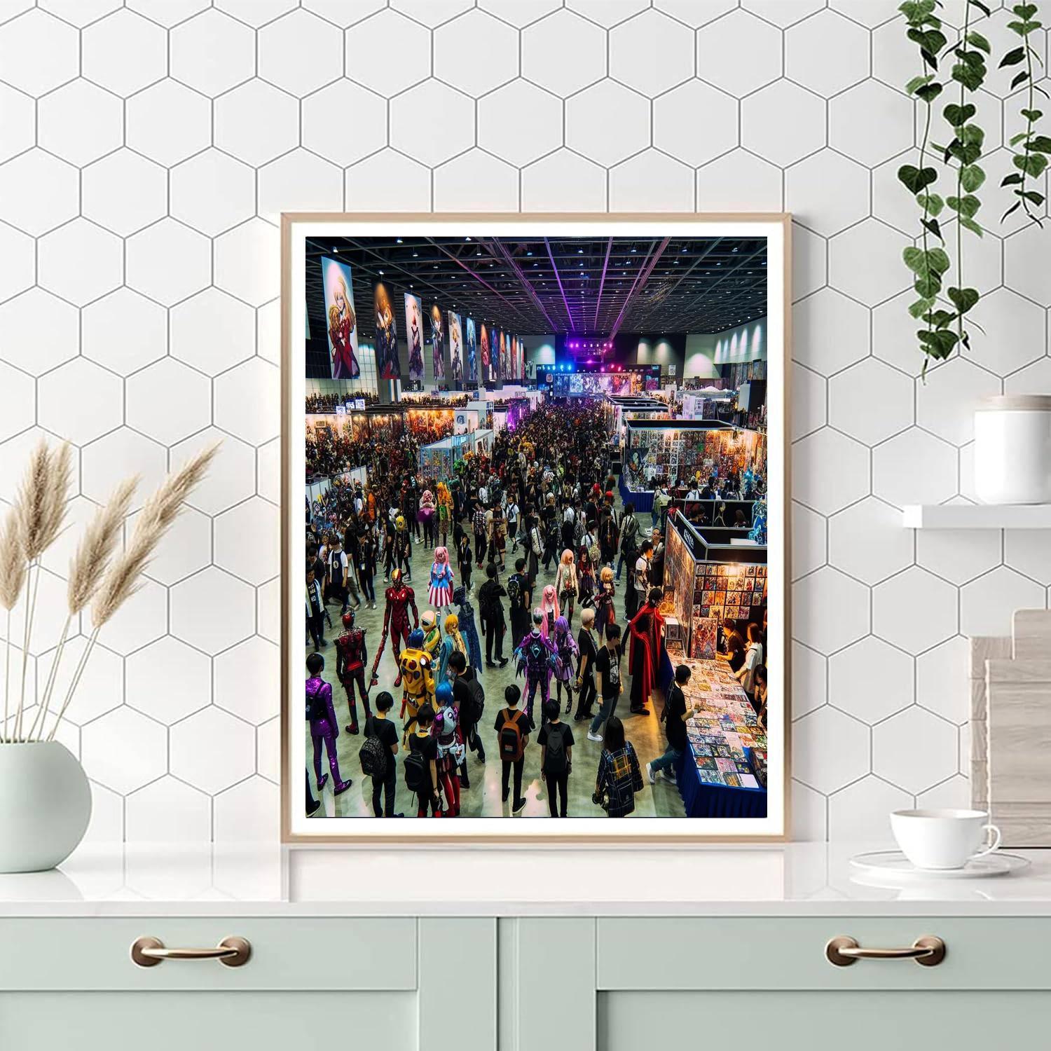 San Diego Comic-con International Paint By Numbers Art