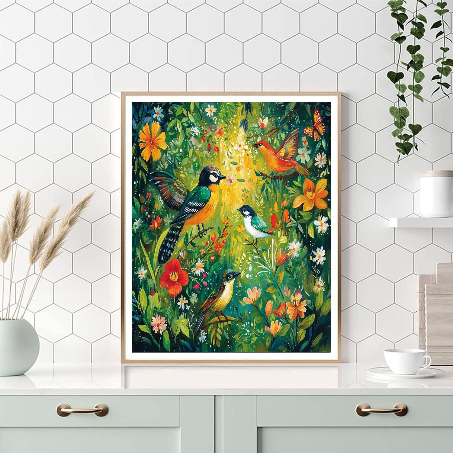 Frida Kahlo Inspired Serenade Of Nature's Sounds  Paint By Numbers Kits