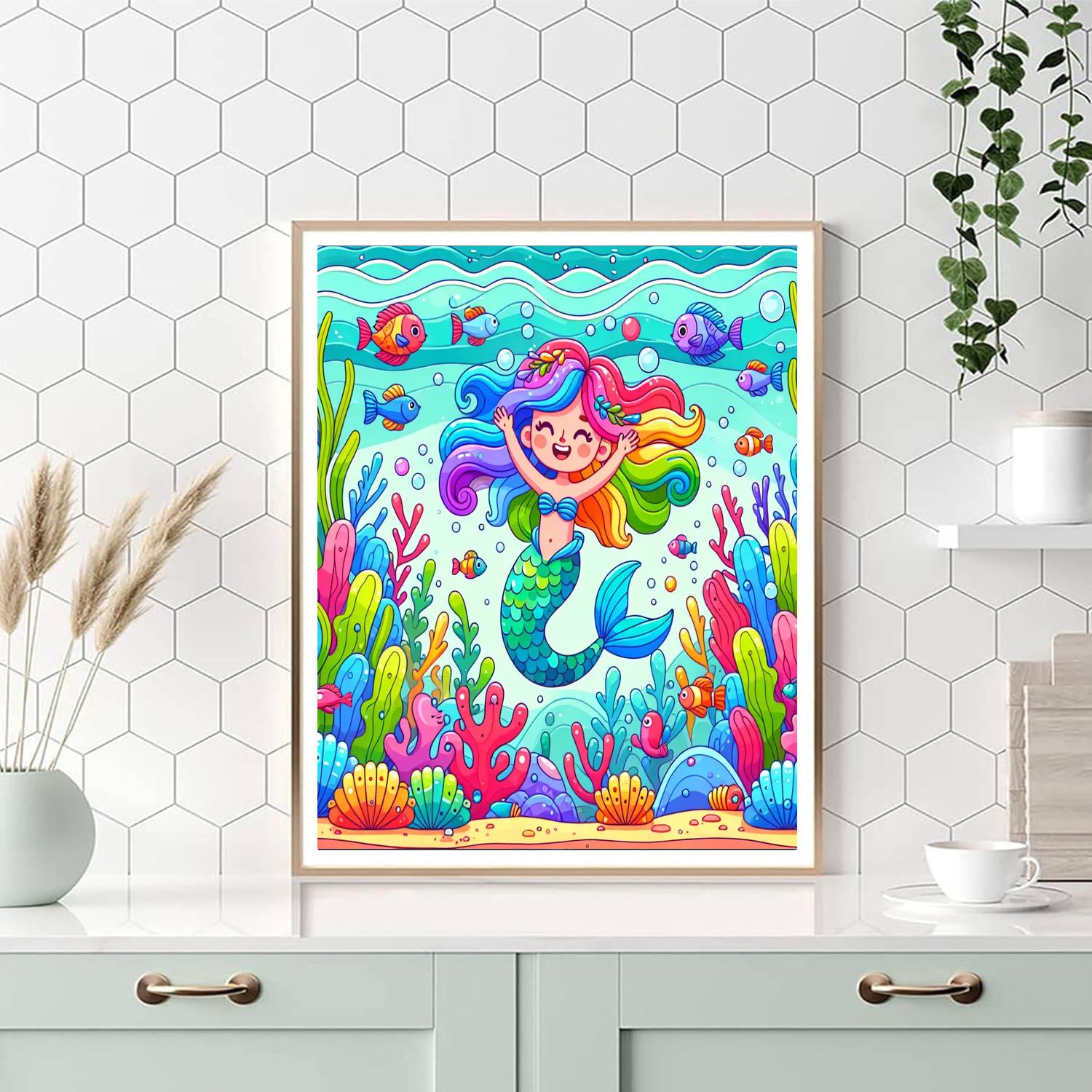 Sassy Mermaid Adventure Painting By Numbers Kit