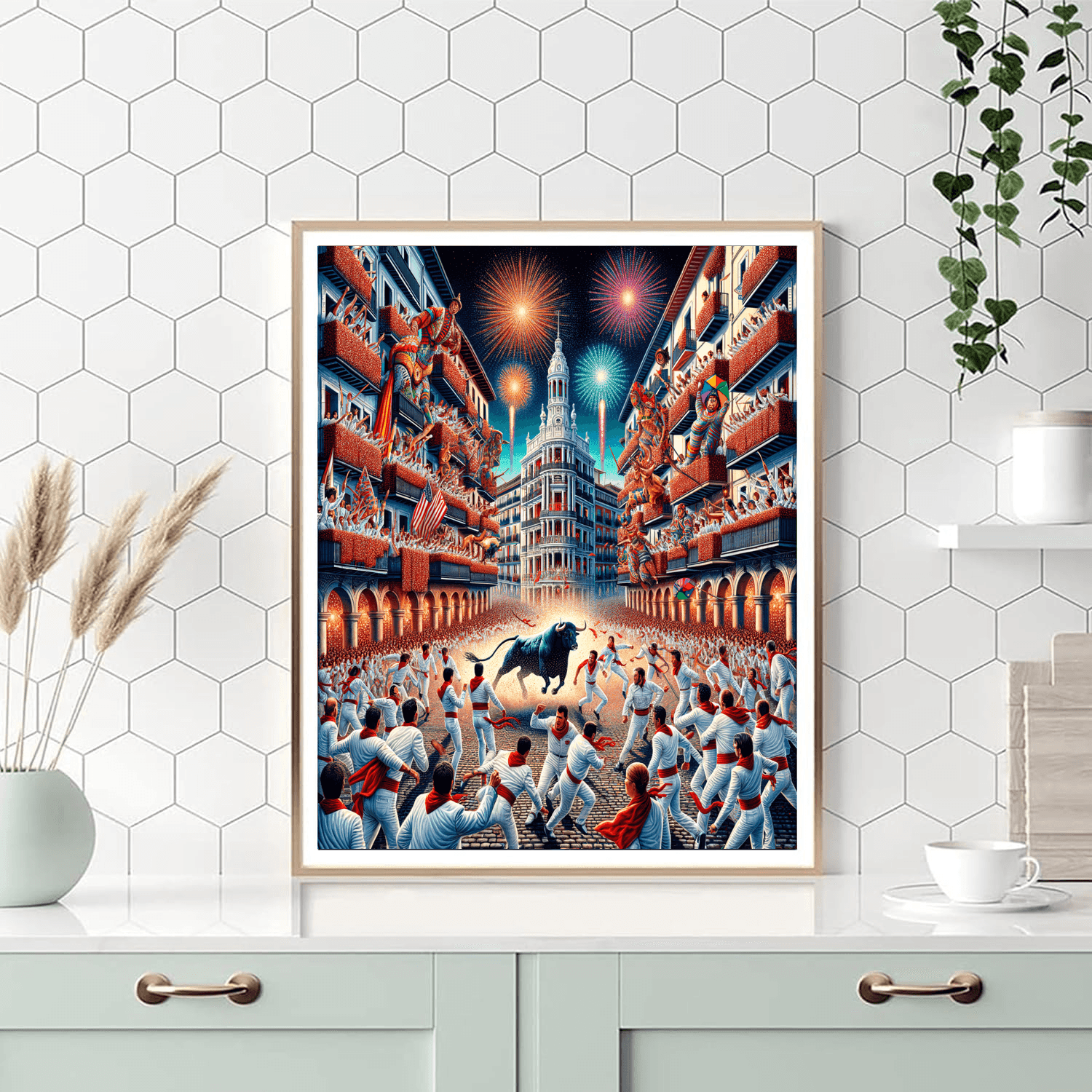 San Fermin Festival - Pamplona Painting By Numbers Kit