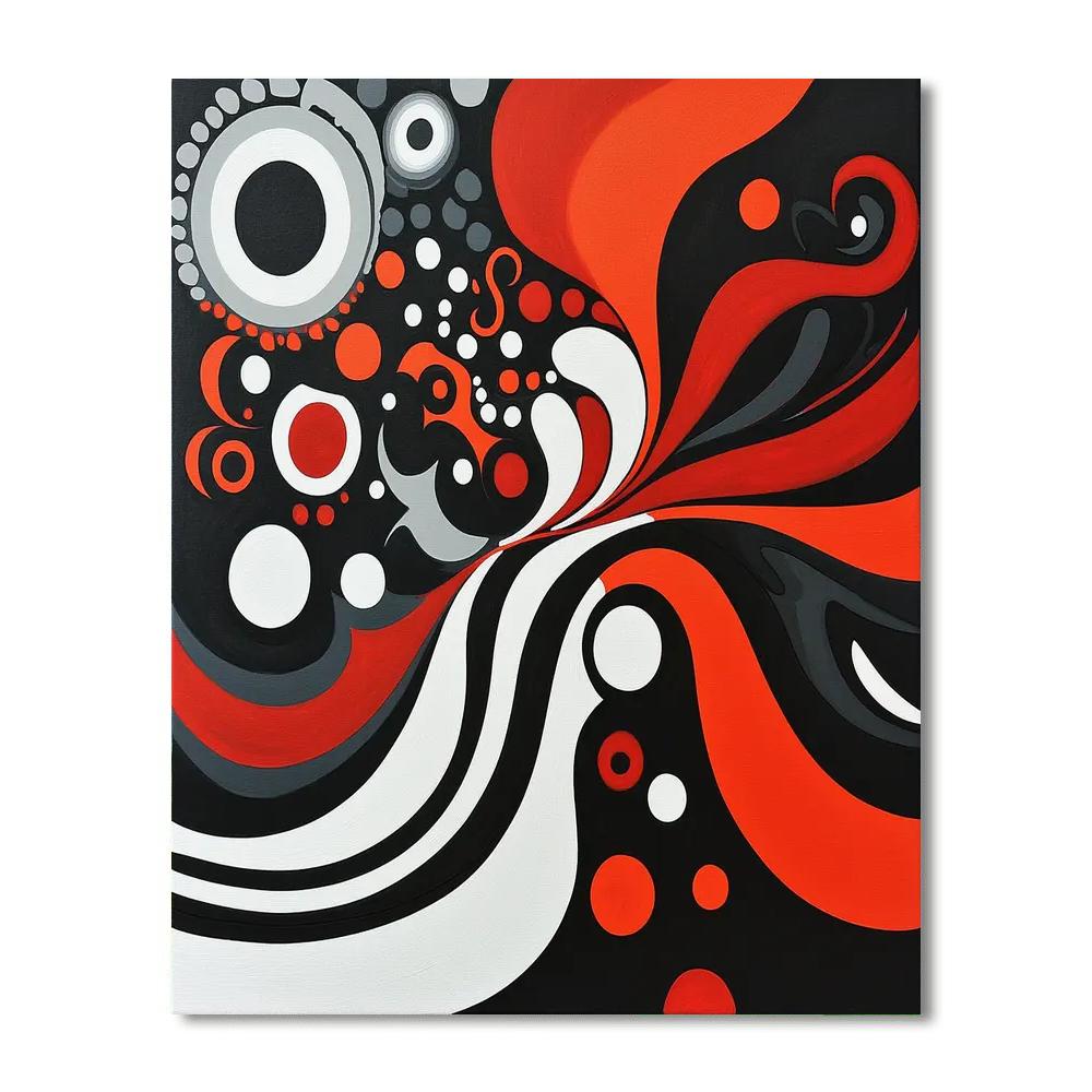 Banksy Inspired Transformative Waves  DIY Paint By Numbers