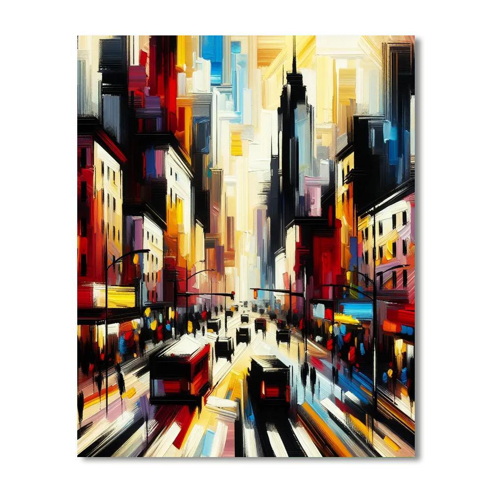 Bold Urban Abstract Paint By Number
