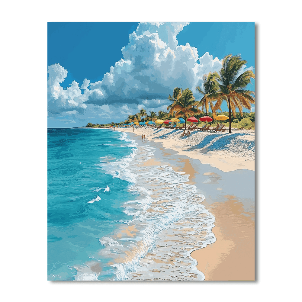 Caribbean Islands Paint By Numbers