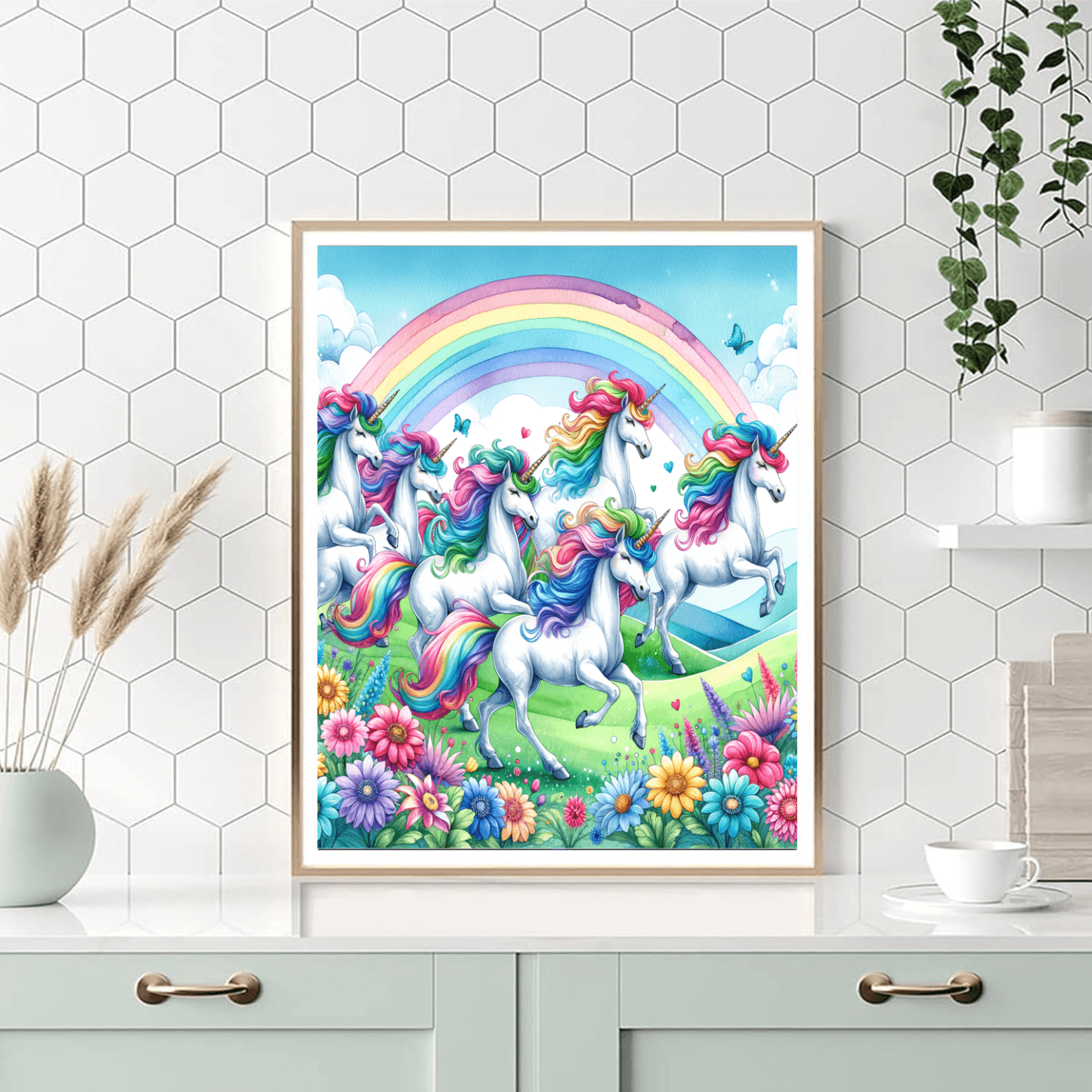Galloping Unicorns Paint By Numbers