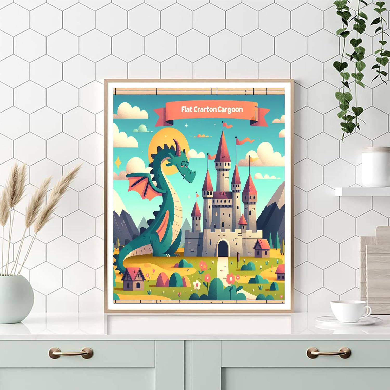 Dragon Kingdom DIY Paint By Numbers