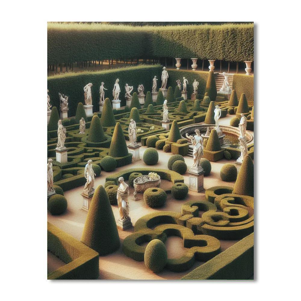 Renaissance Garden Bliss Number Painting