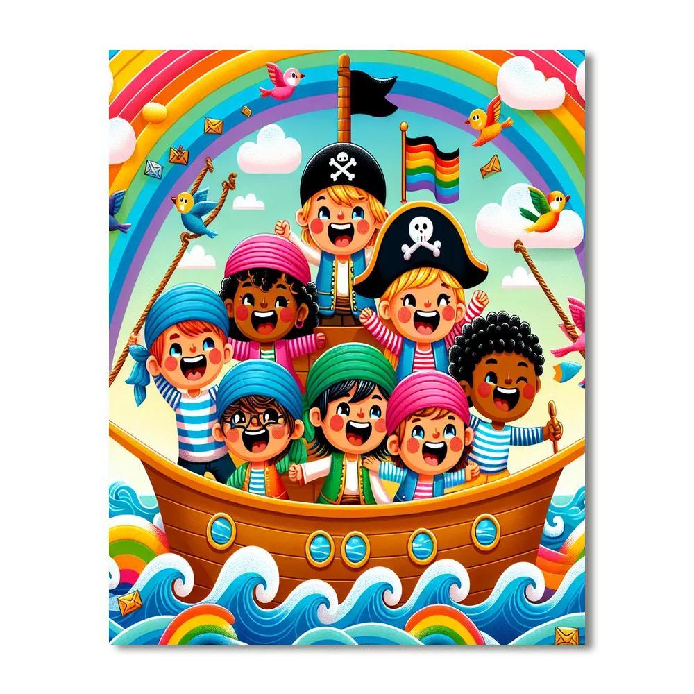 Sailing Adventures With Pirates Paint By Number