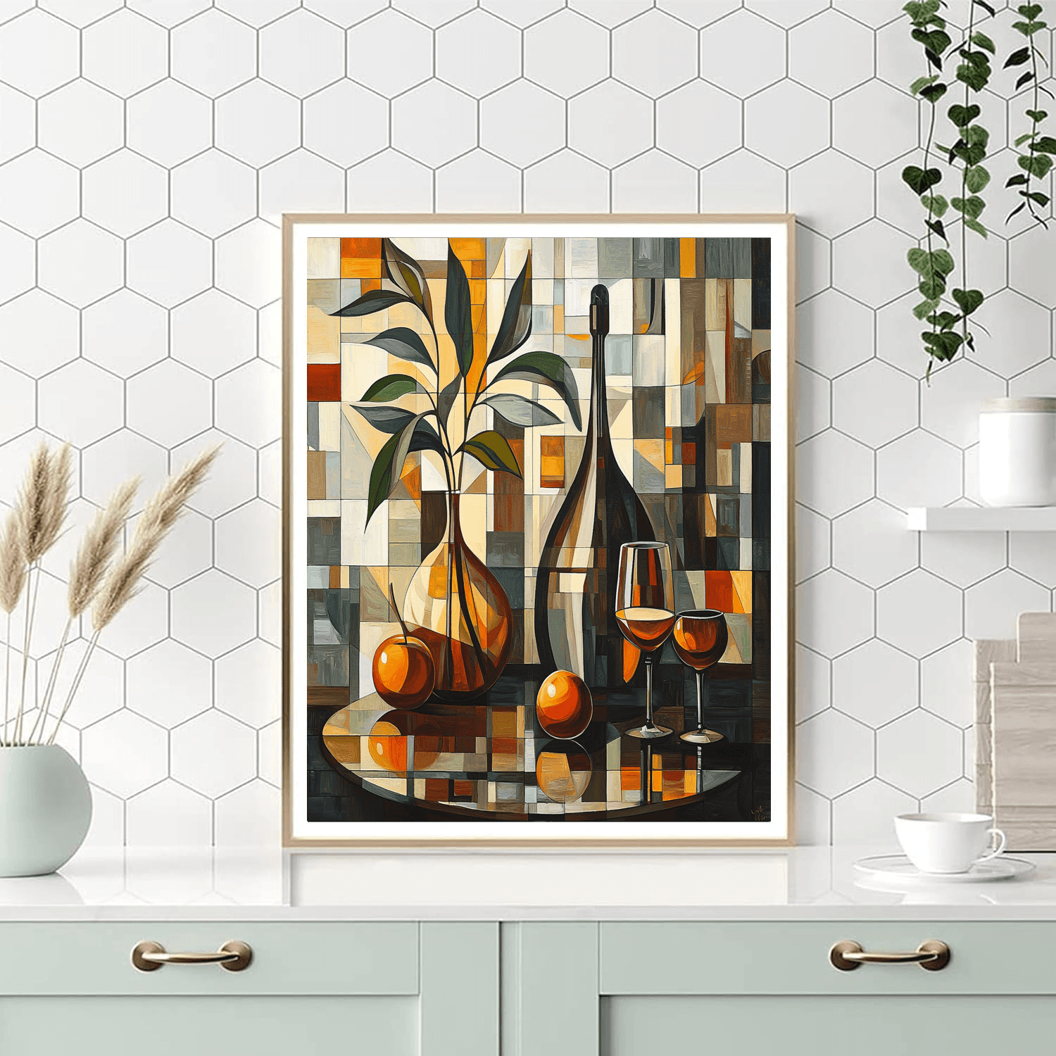 Charles Demuth Inspired Vintage Jazz Lounge  Paint By Color