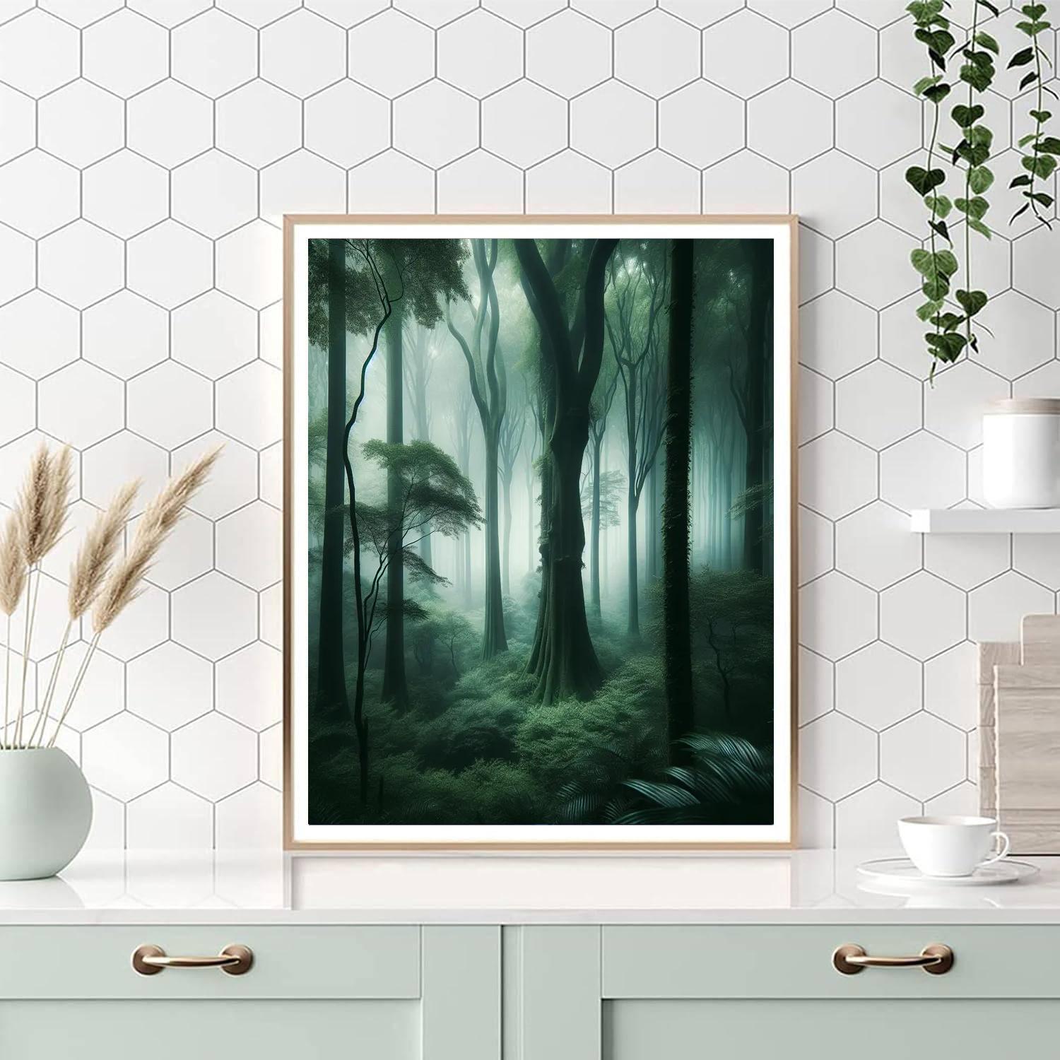 Mysterious Forest Mist Paint By Number