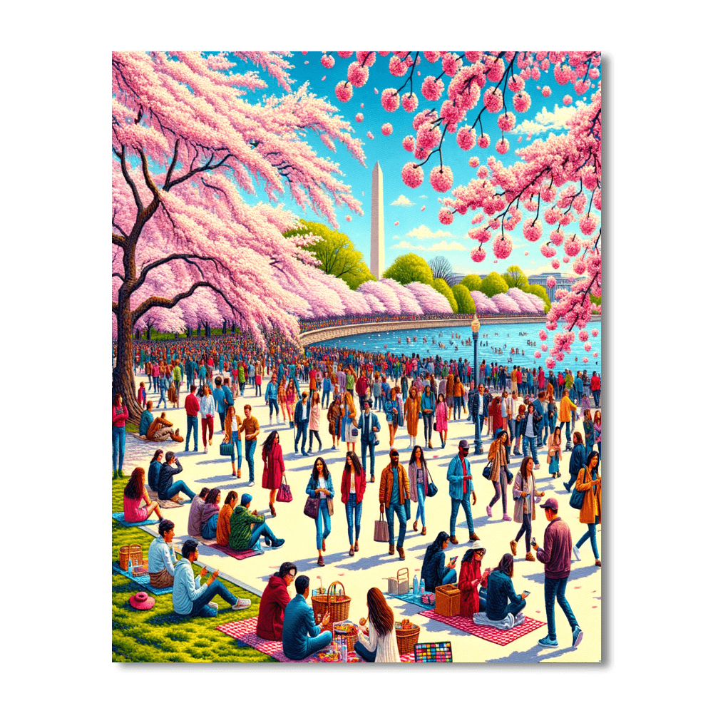 The National Cherry Blossom Festival Paint By Color