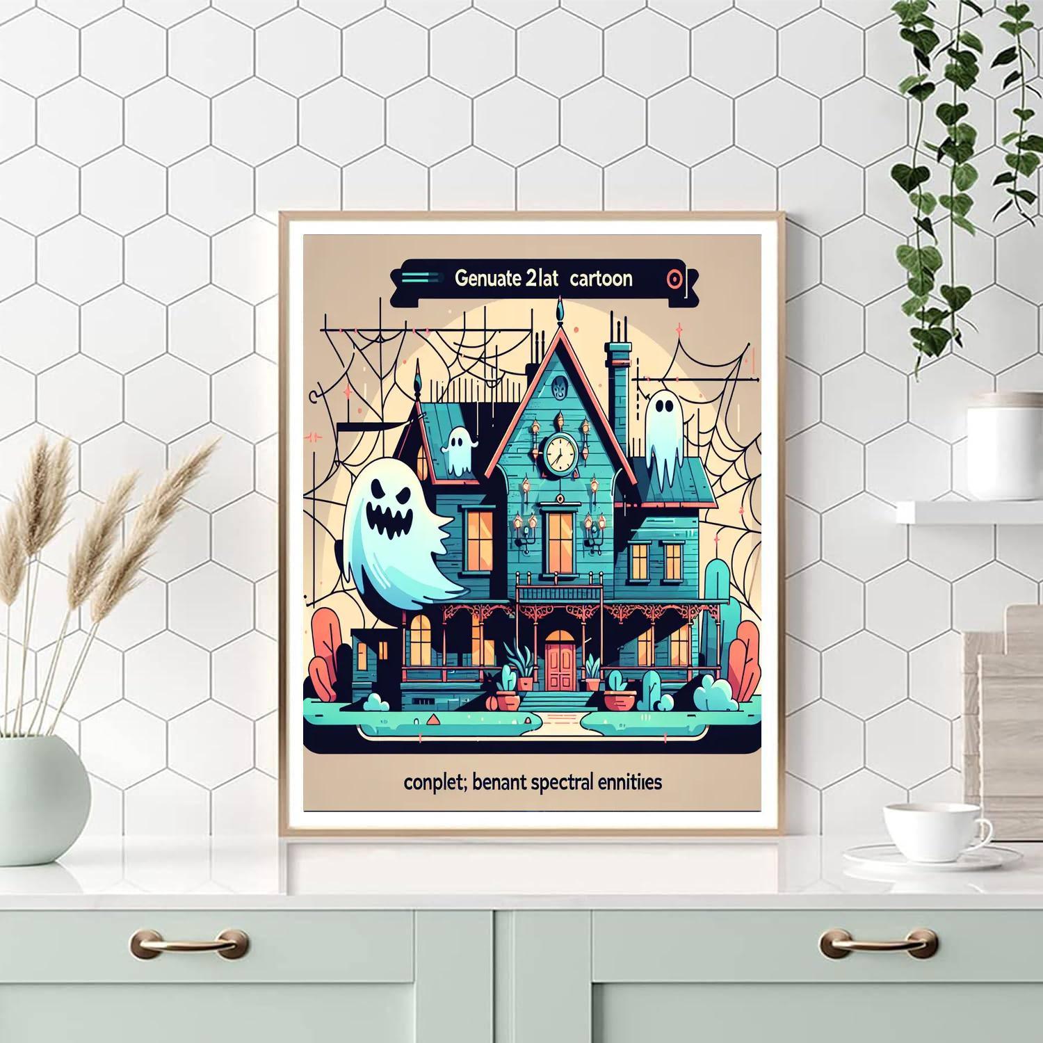 Mystery Of The Haunted House Painting By Numbers Kit