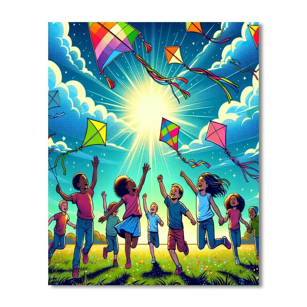 Giggles In The Sky Paint By Color