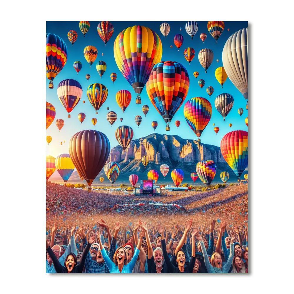 The International Balloon Fiesta - Albuquerque, New Mexico, Usa Numbered Painting Kits