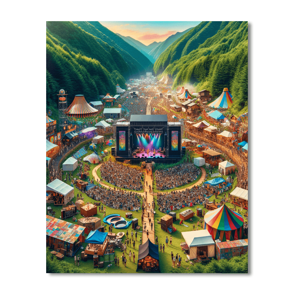 Fuji Rock Festival - Japan Numbered Painting Kits