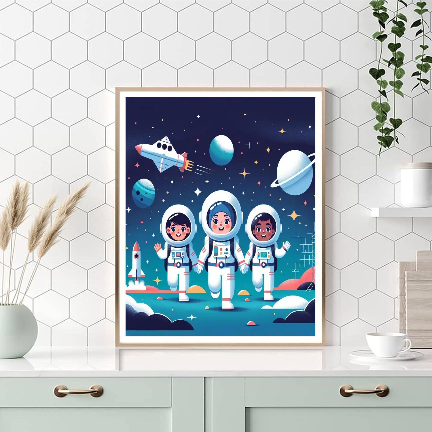 Space Mission Control Paint By Color