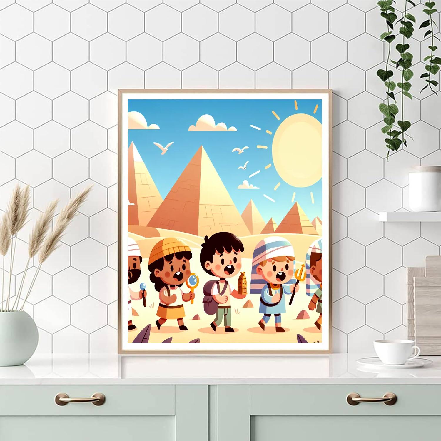 Historic Pyramid Quest Paint By Numbers Art
