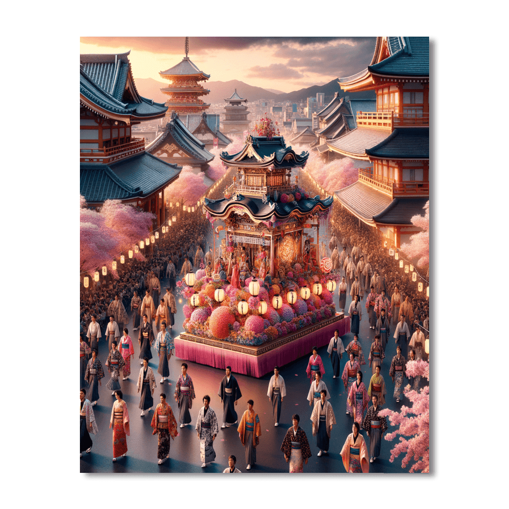 Carnival Of Gion - Japan Number Painting