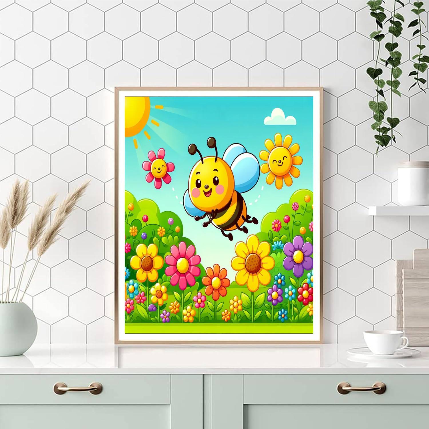 Sunny Bee Adventure Paint By Number