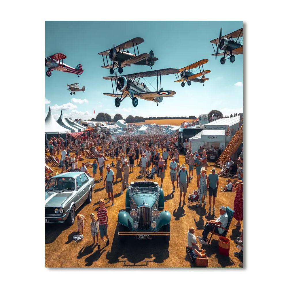 Wings And Wheels Number Painting