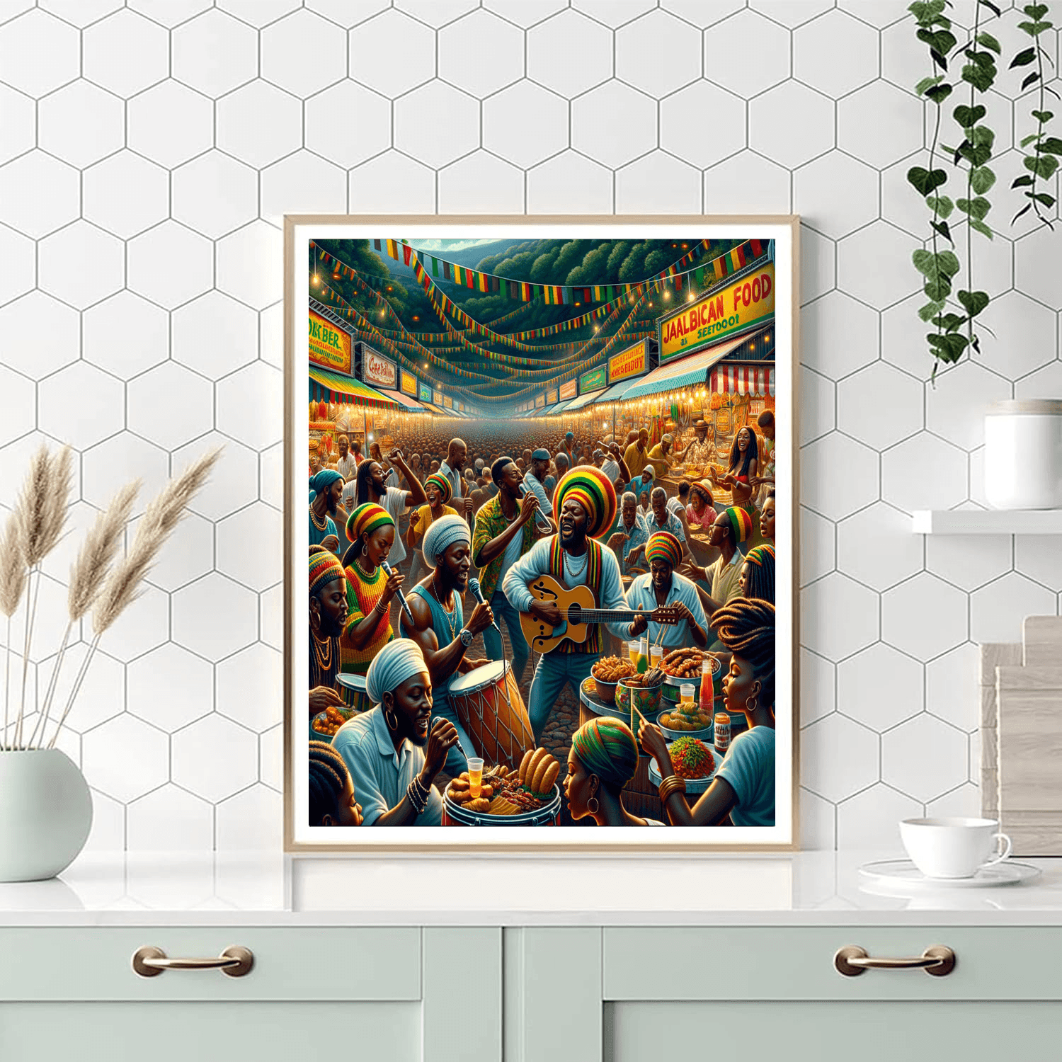 Kingston Calypso Festival - Jamaica Number Painting