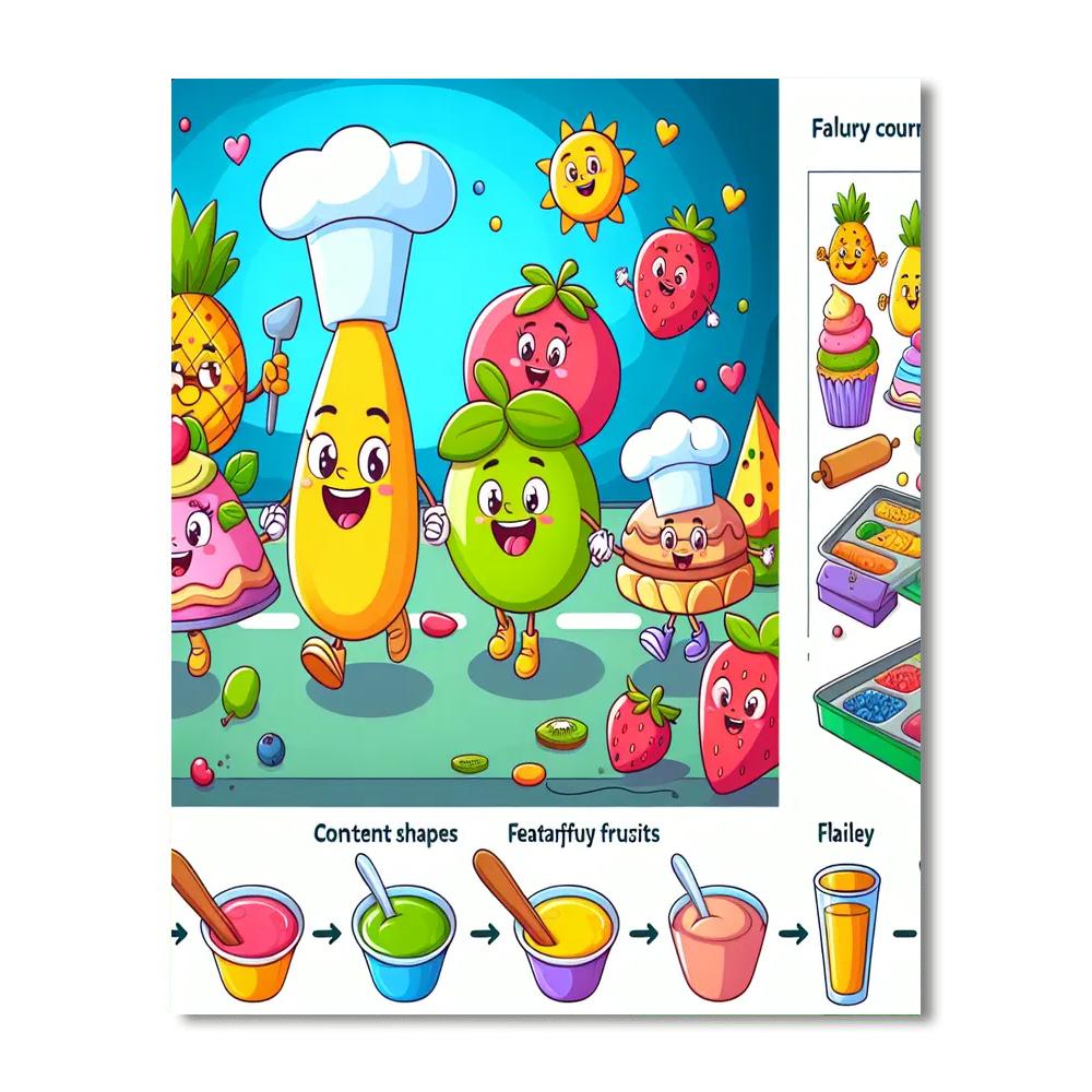 Creative Food Adventure Paint By Numbers