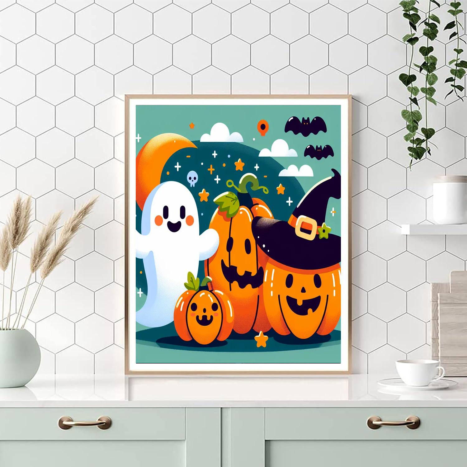 Fun Halloween Characters Paint By Numbers