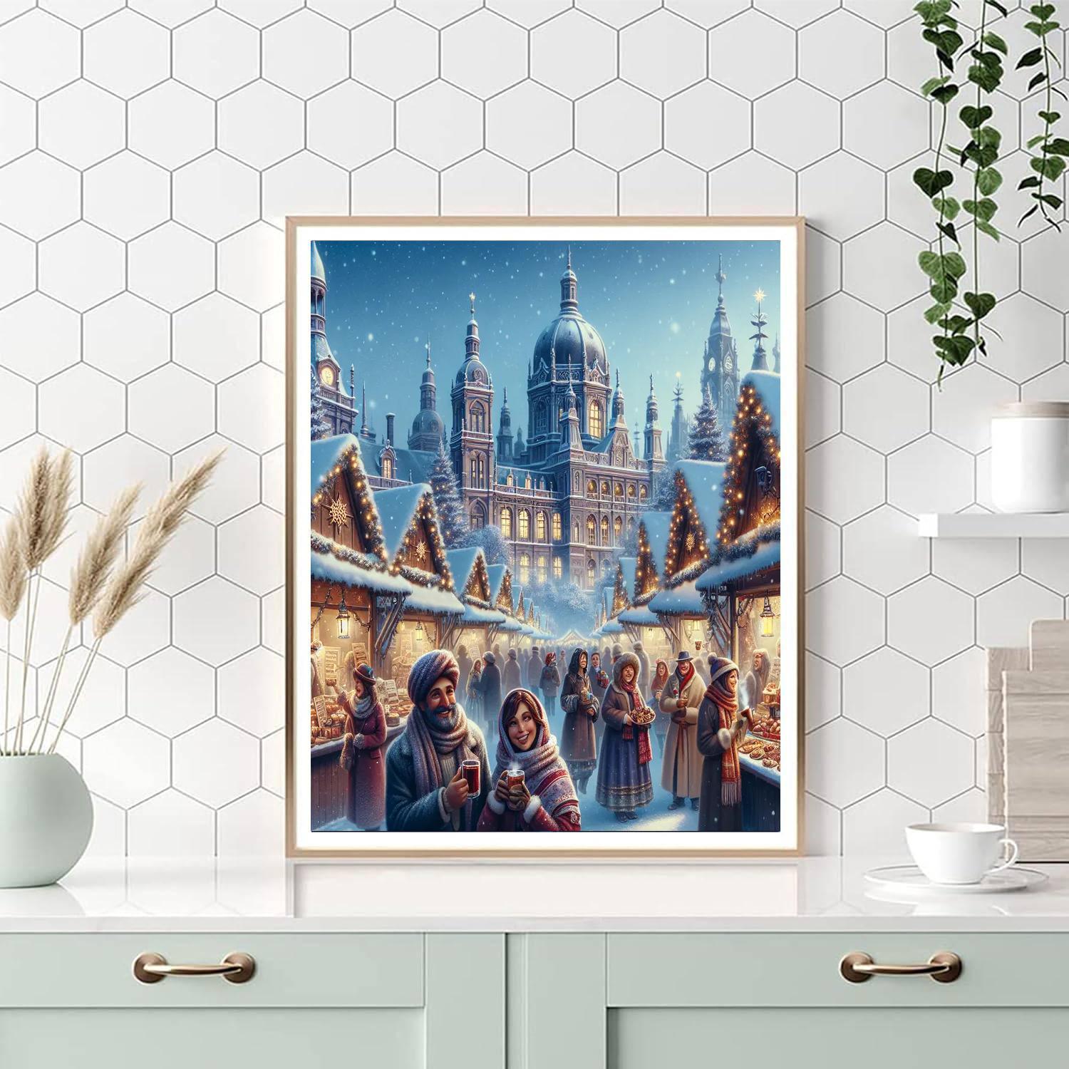 Krakow Christmas Market - Krakow DIY Paint By Numbers