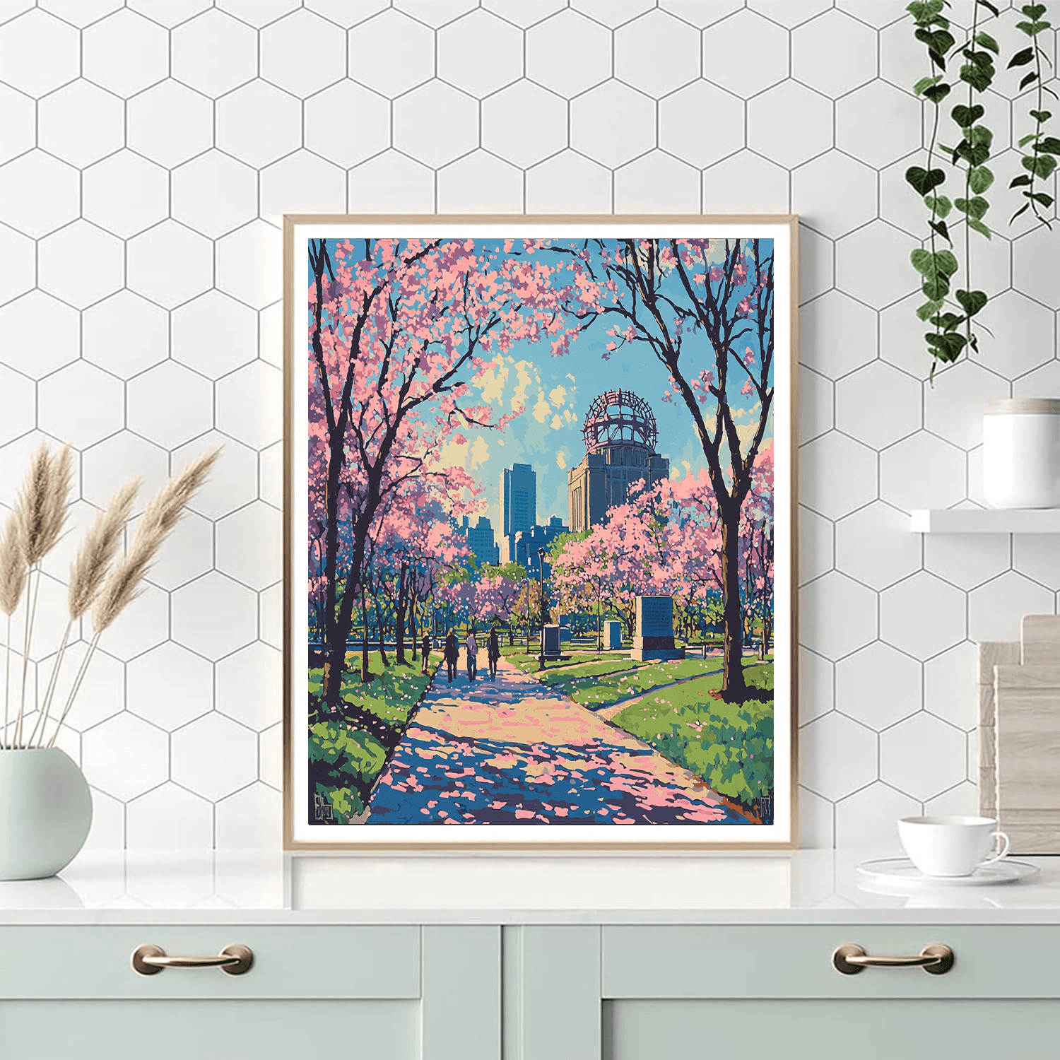 Hiroshima Peace Memorial Park - Hiroshima, Japan Paint By Number