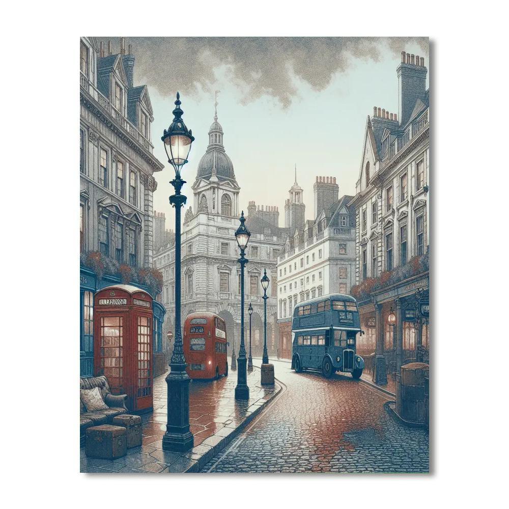 London's Timeless Charm DIY Paint By Numbers