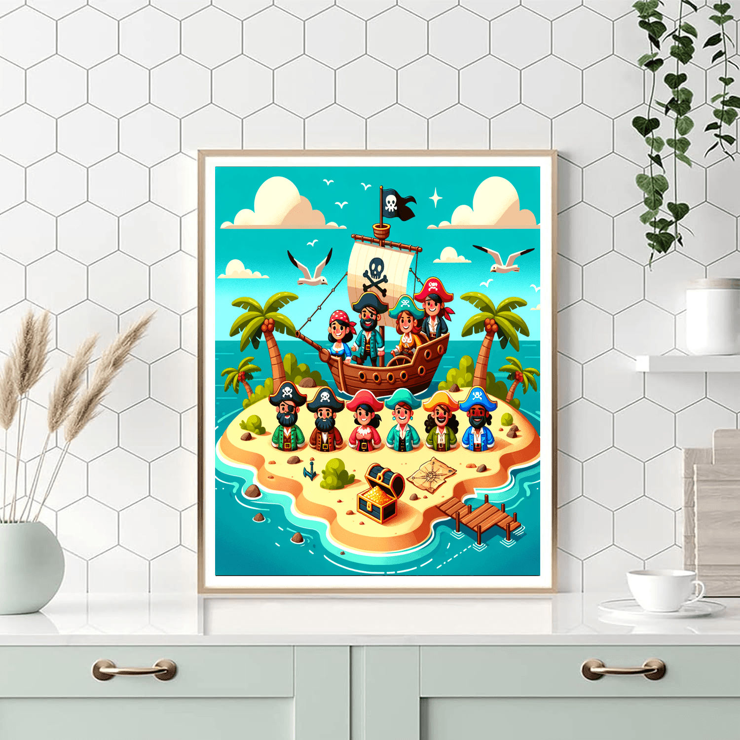 Secret Island Pirates Paint By Numbers