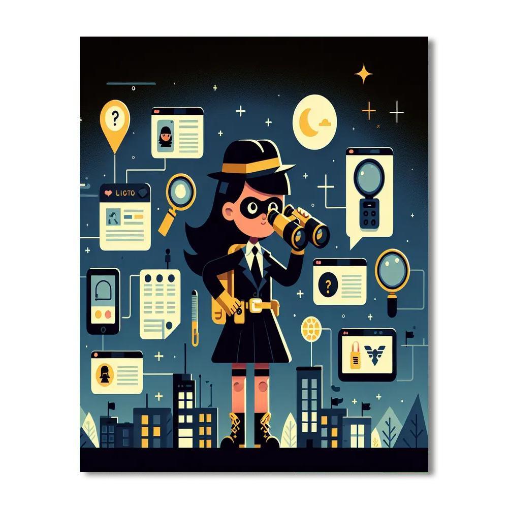 Super Spy Mission Paint By Number