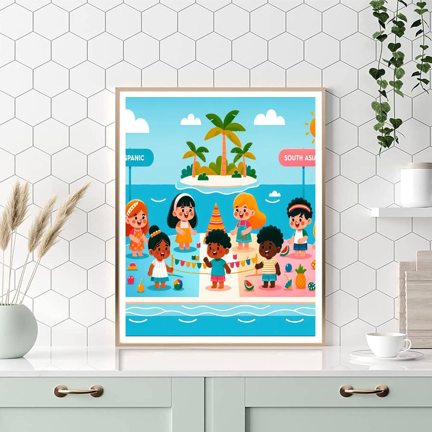 Sunny Island Getaway Painting By Numbers Kit