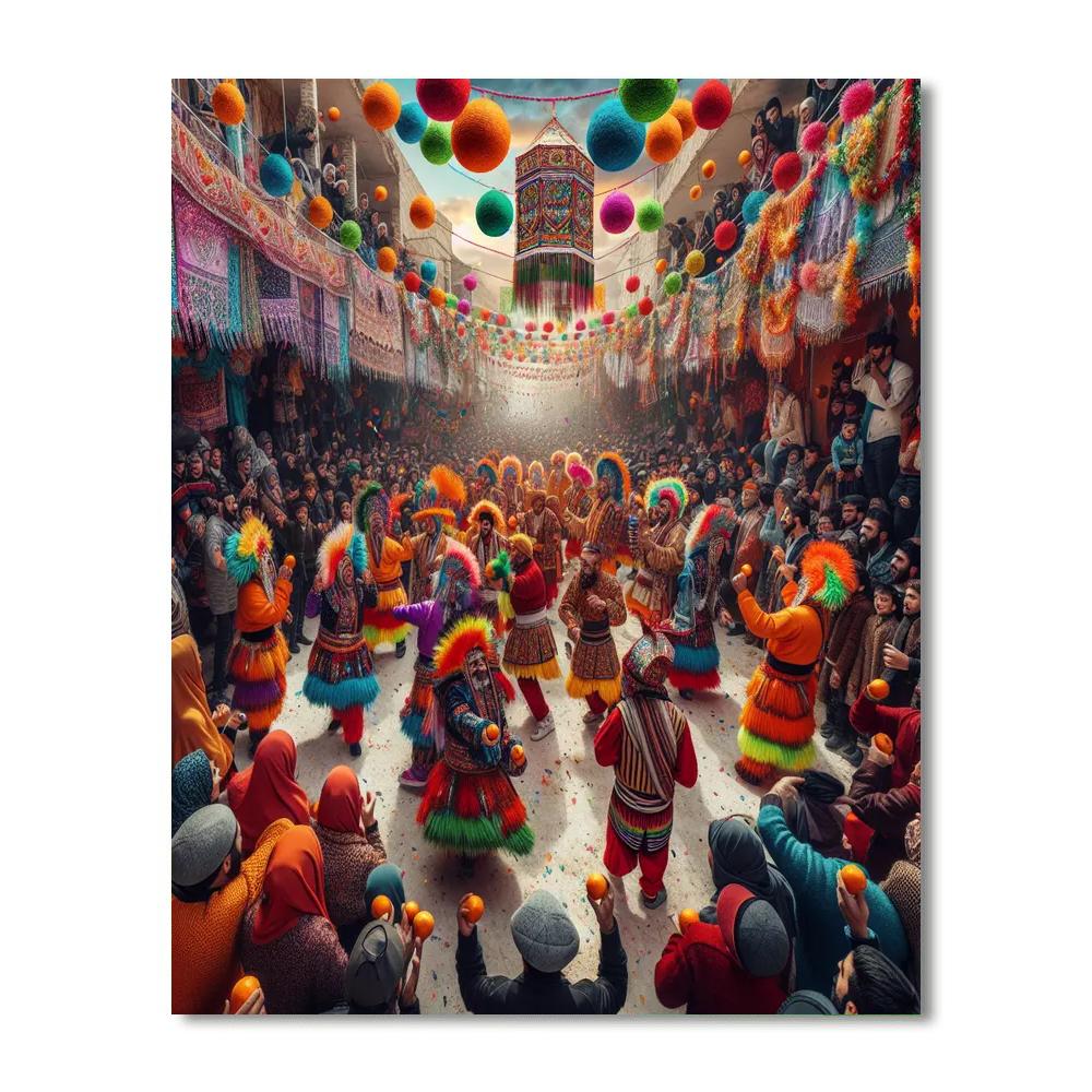 The Carnival Of Binche Paint By Numbers Art