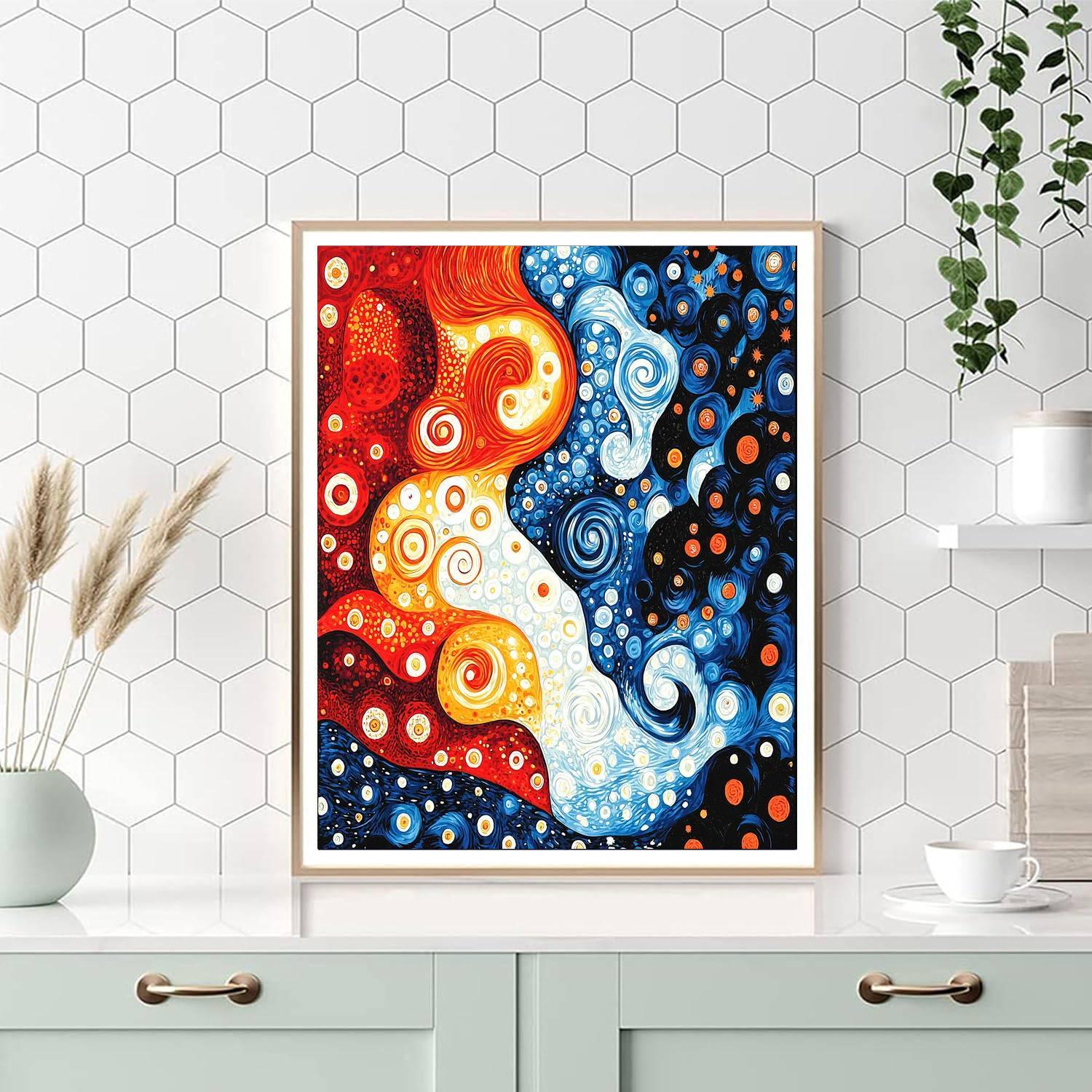 Yayoi Kusama Inspired Spirals Of Infinity  Paint By Number