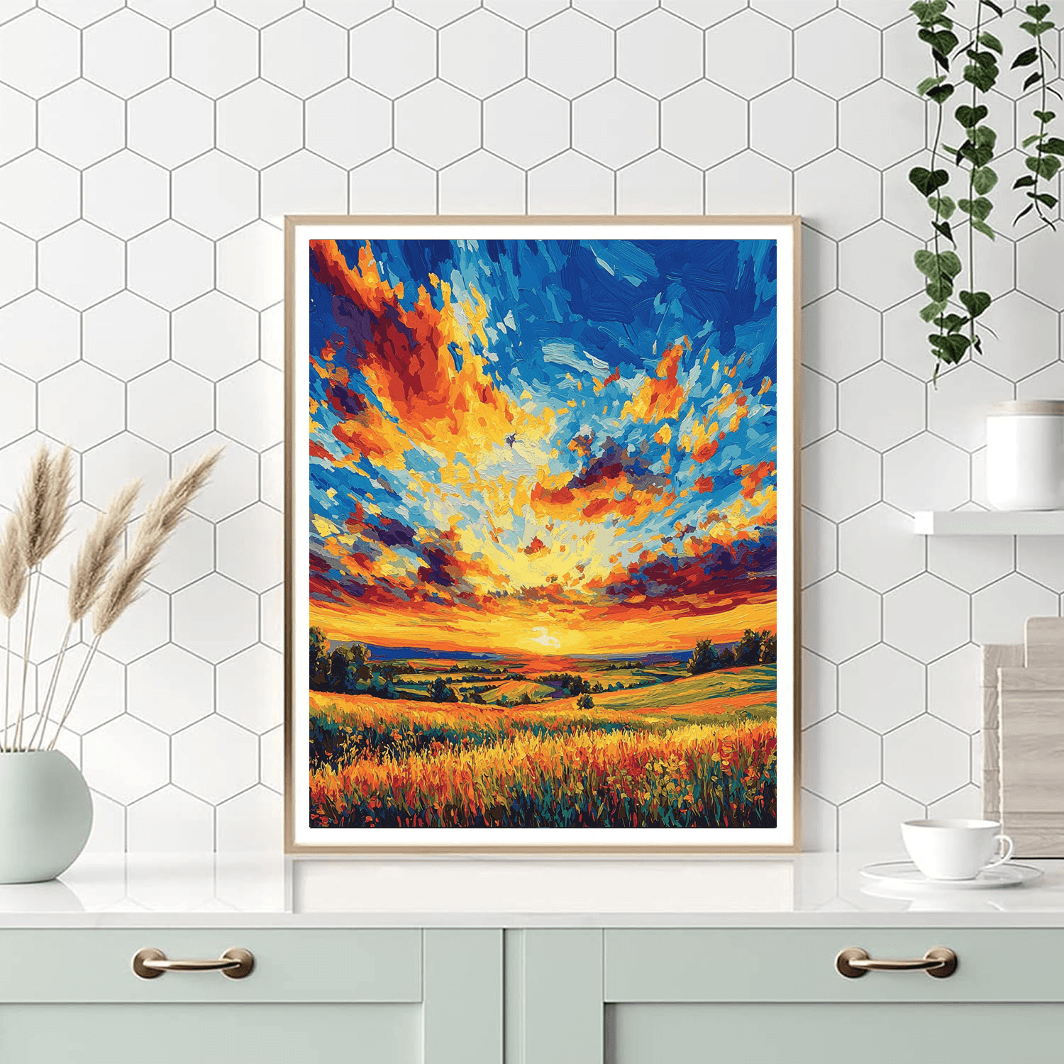 Vincent Van Gogh Inspired Summer Sunsets  Paint By Color
