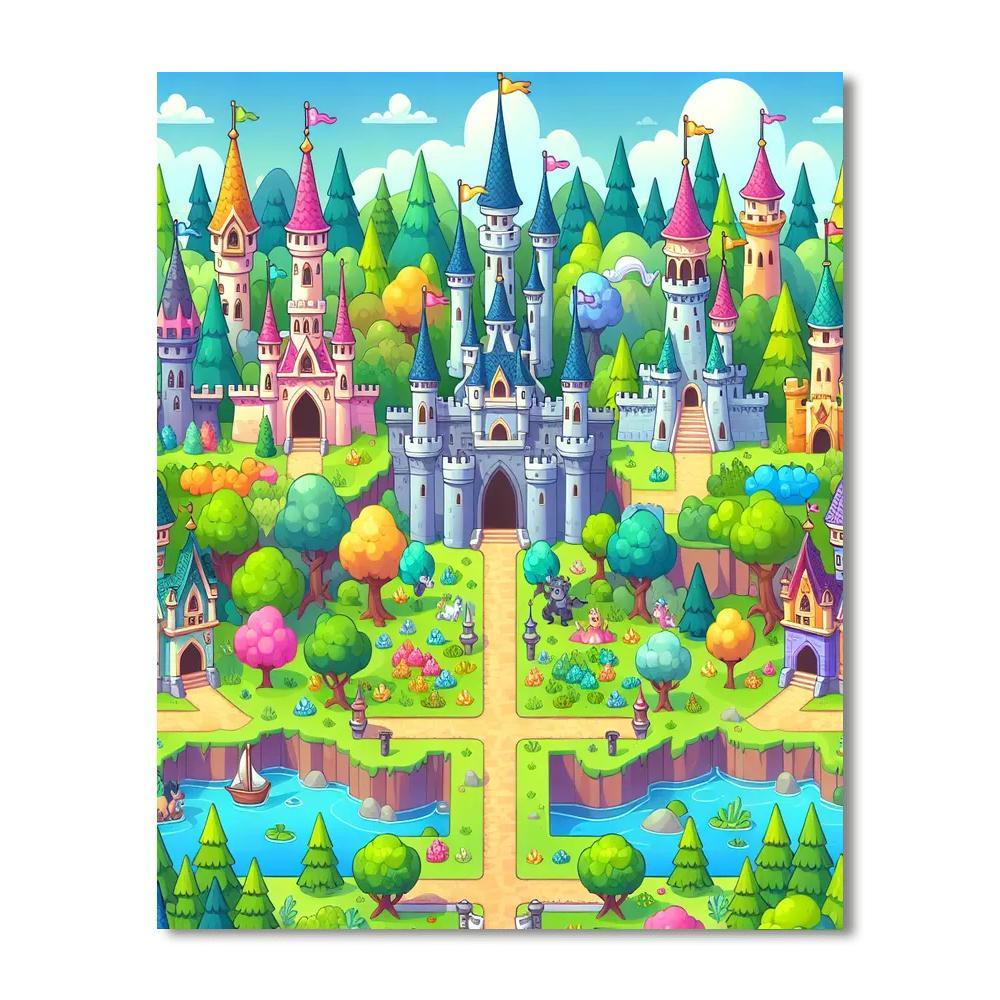 Magic Kingdom Fantasy Painting Number Kit