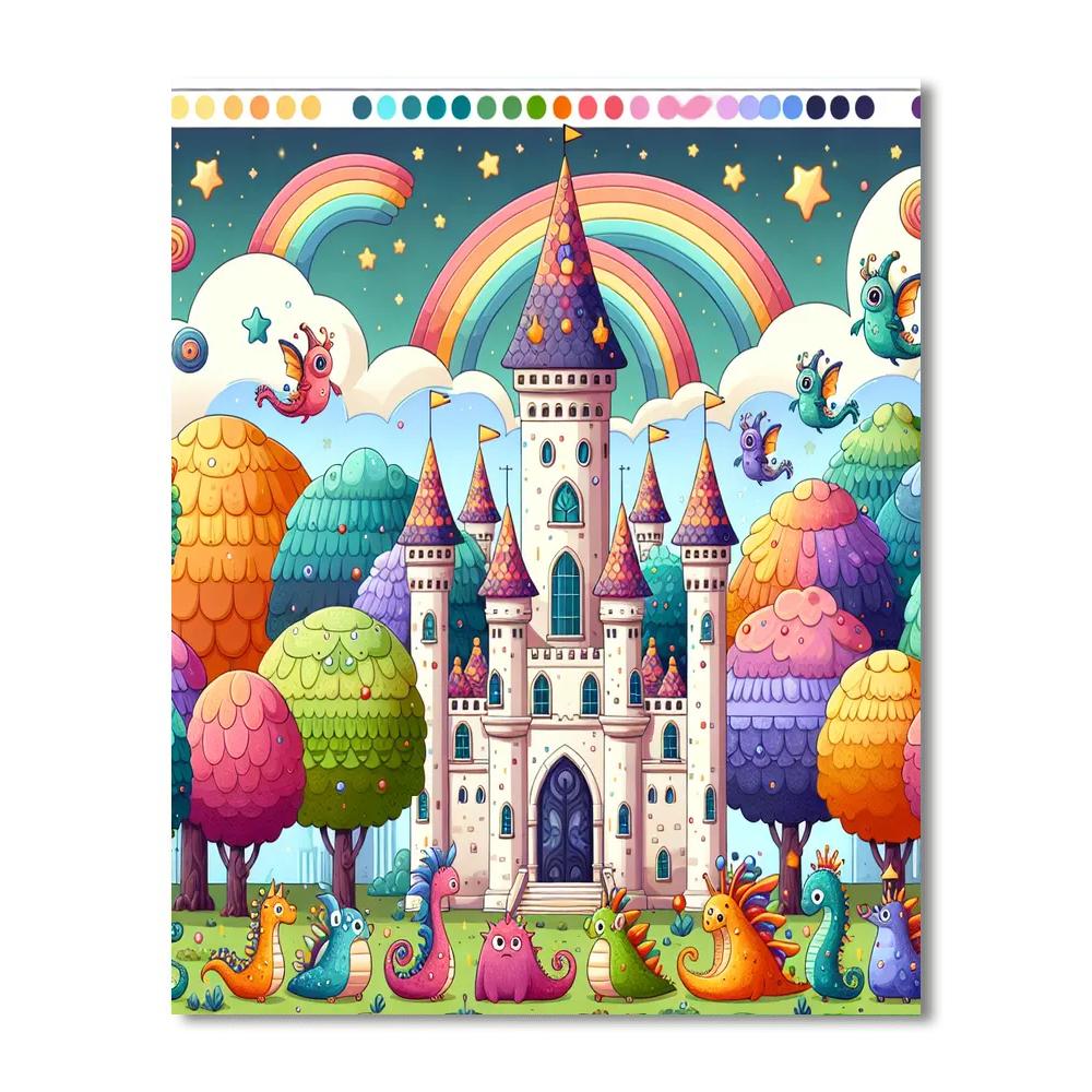 Mysterious Castle Painting Number Kit