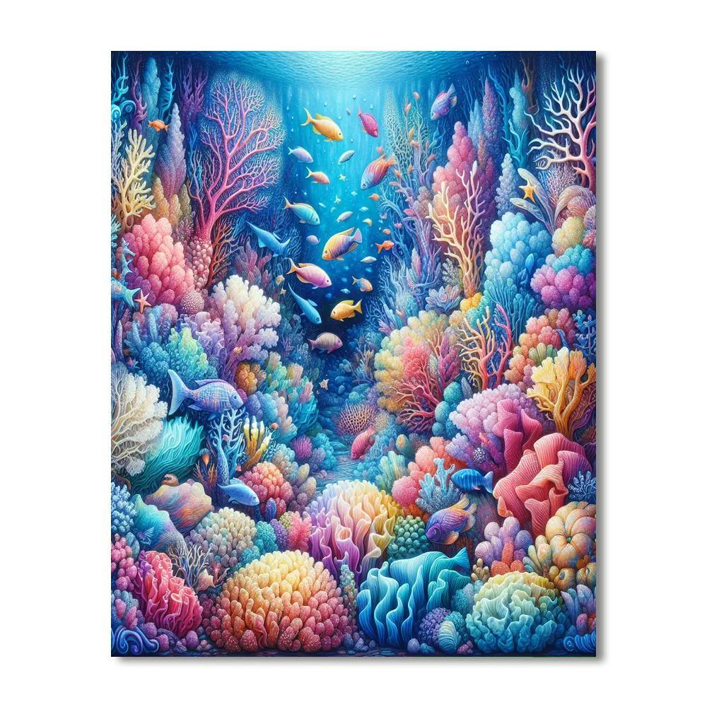 Oceanic Coral Wonderland DIY Paint By Numbers