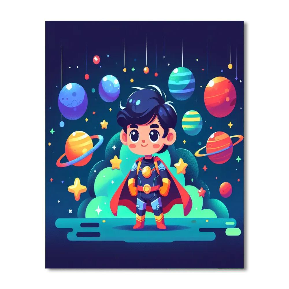 Superhero Galaxy Quest Paint By Numbers Kits