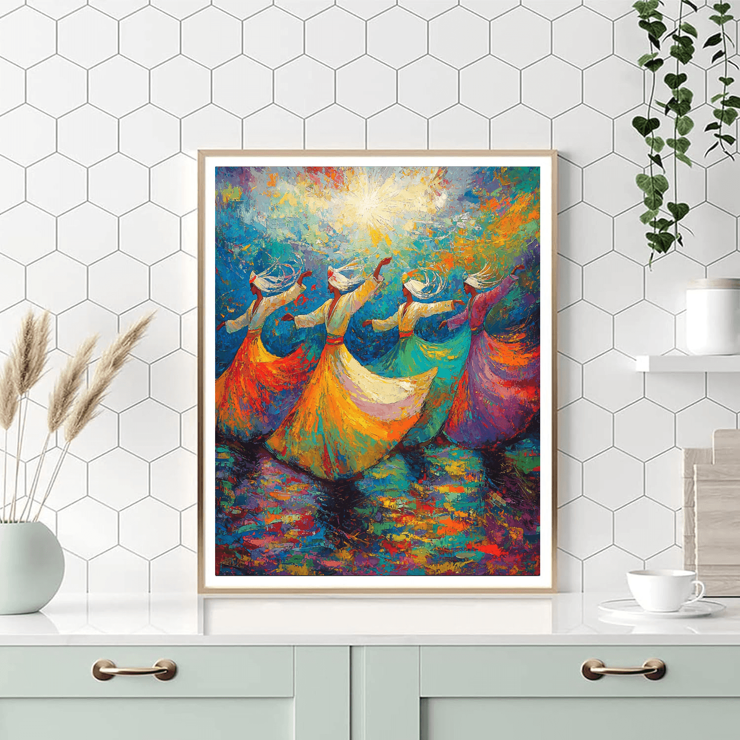 Wassily Kandinsky Inspired Whirling Dervishes In Motion  Paint By Numbers Kits