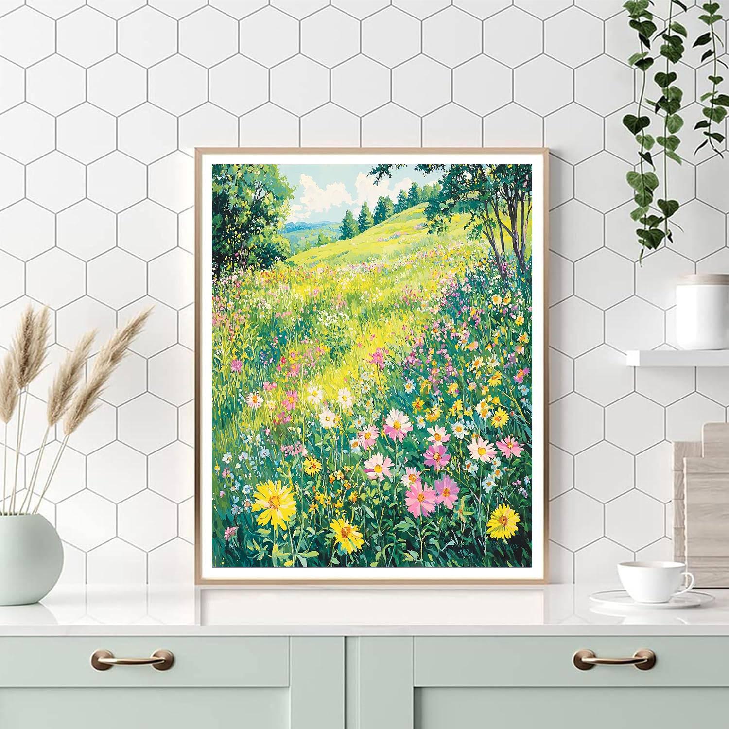 Utagawa Hiroshige Inspired Echoes Of Tranquil Meadows  Painting By Numbers Kit