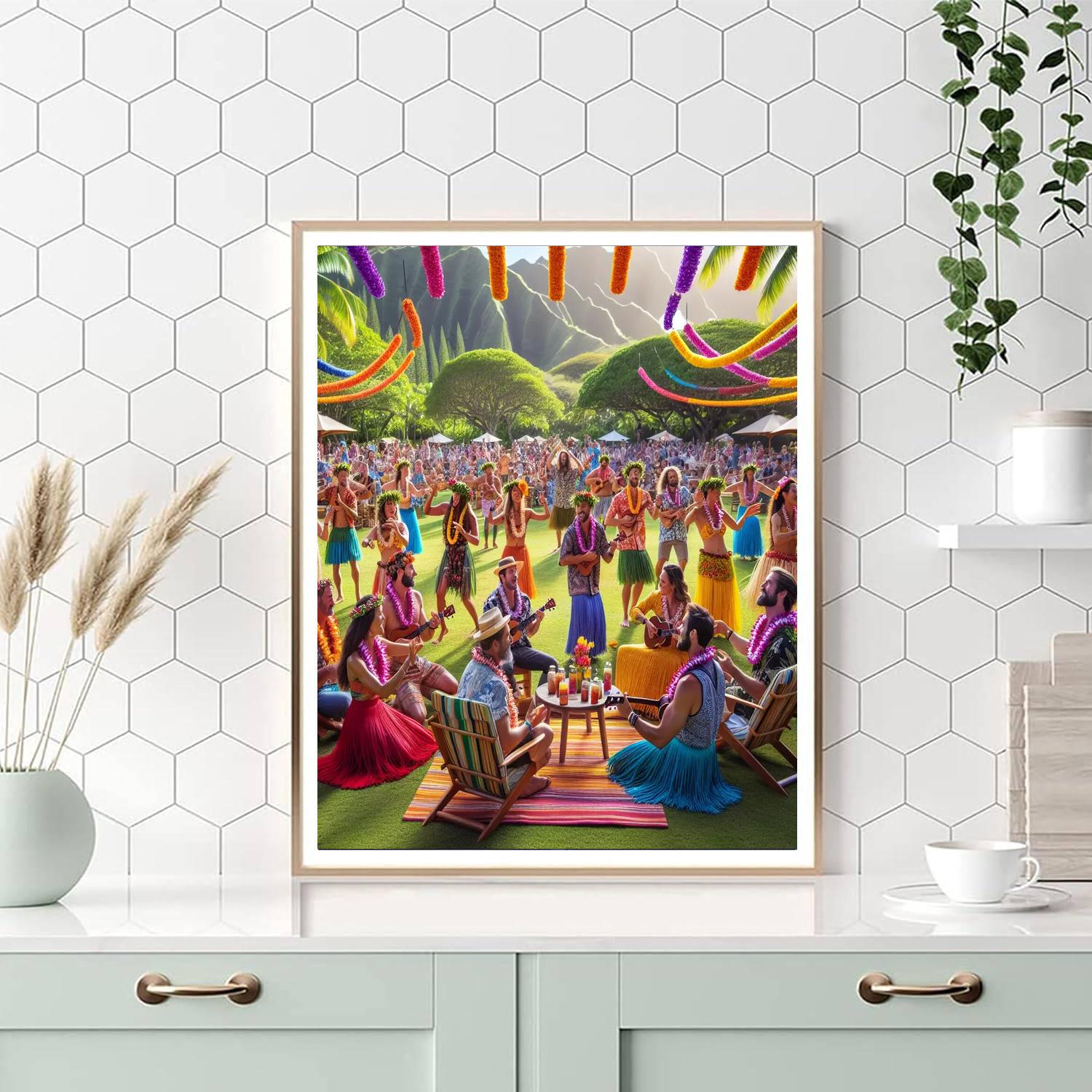 Pahoa Hawaiian Music Festival Paint By Number