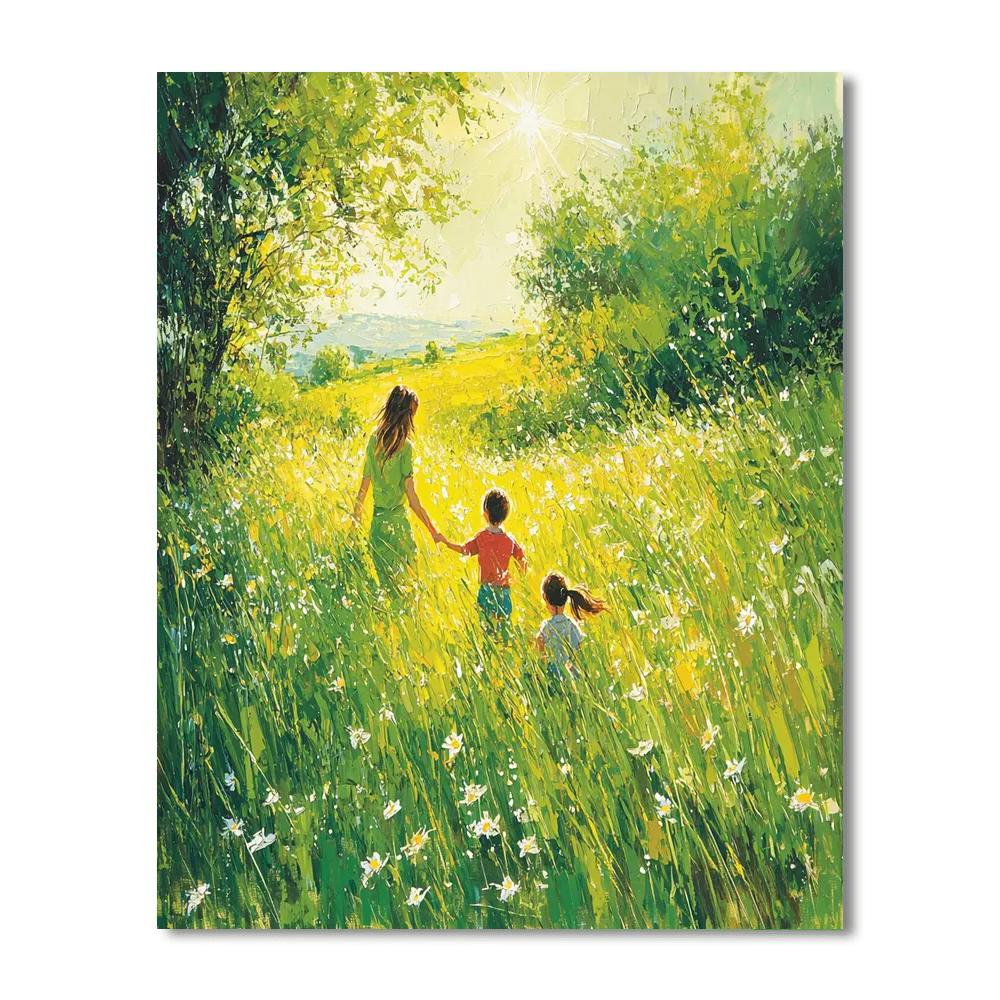 Echoes Of Summer Laughter Number Painting