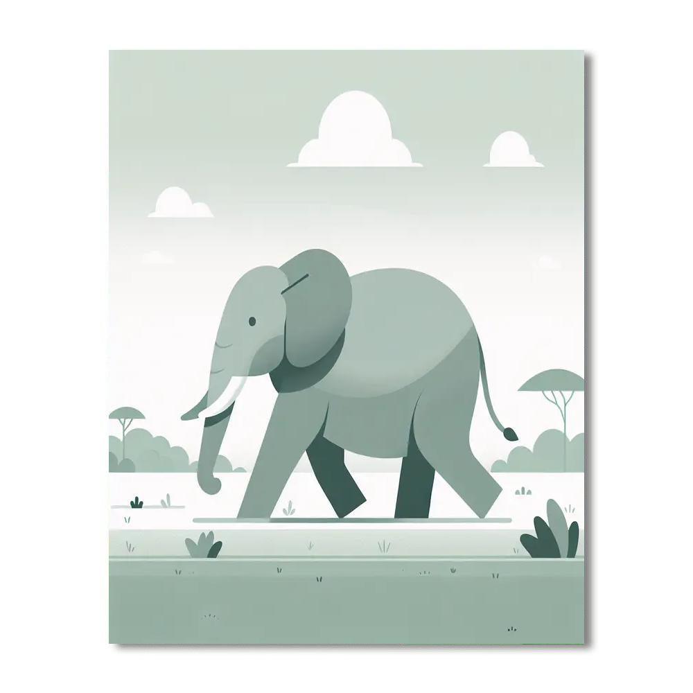 Elephantine Excursion Paint By Color