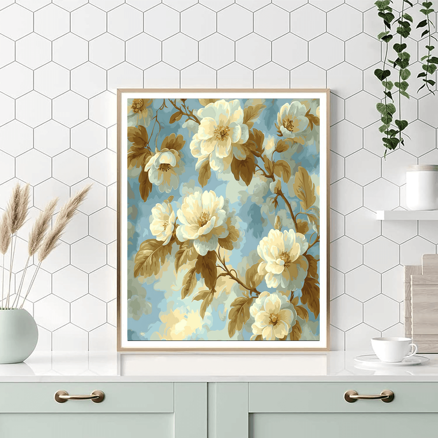 Pierre-Joseph Redouté Inspired Blossoms At Dawn  Paint By Color