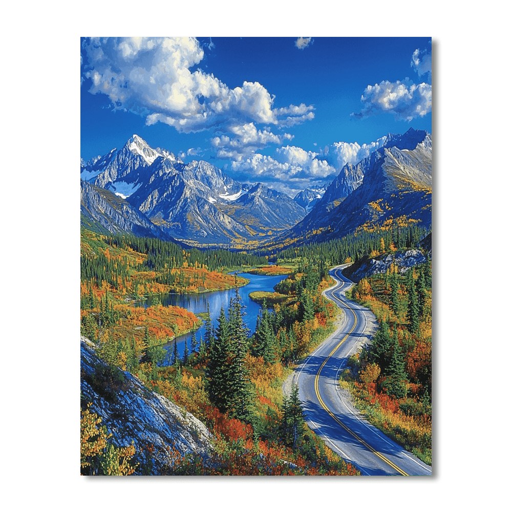 Alaska Highway Paint By Numbers Kits