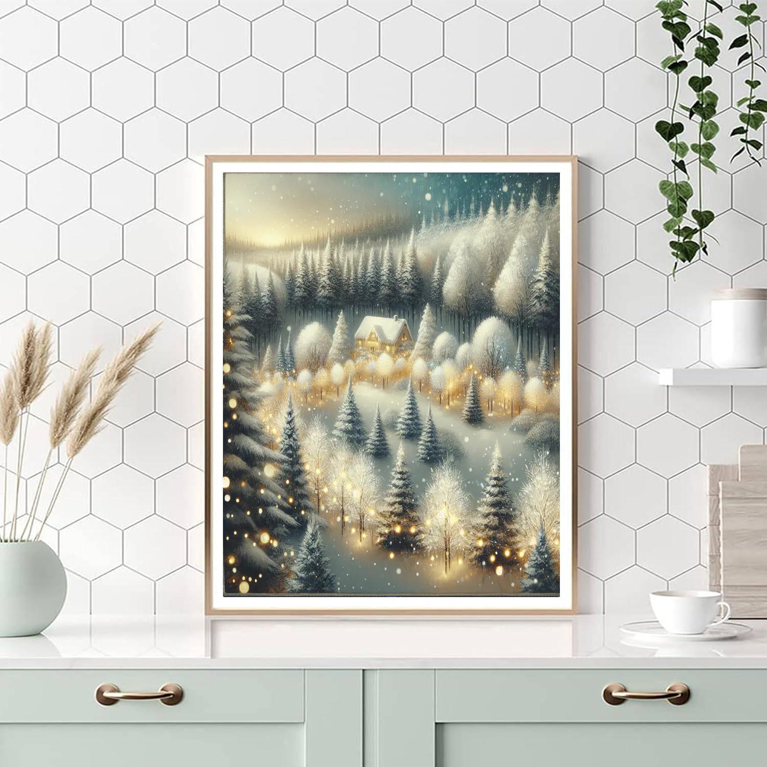 Glimmering Christmas Eve Paint By Numbers