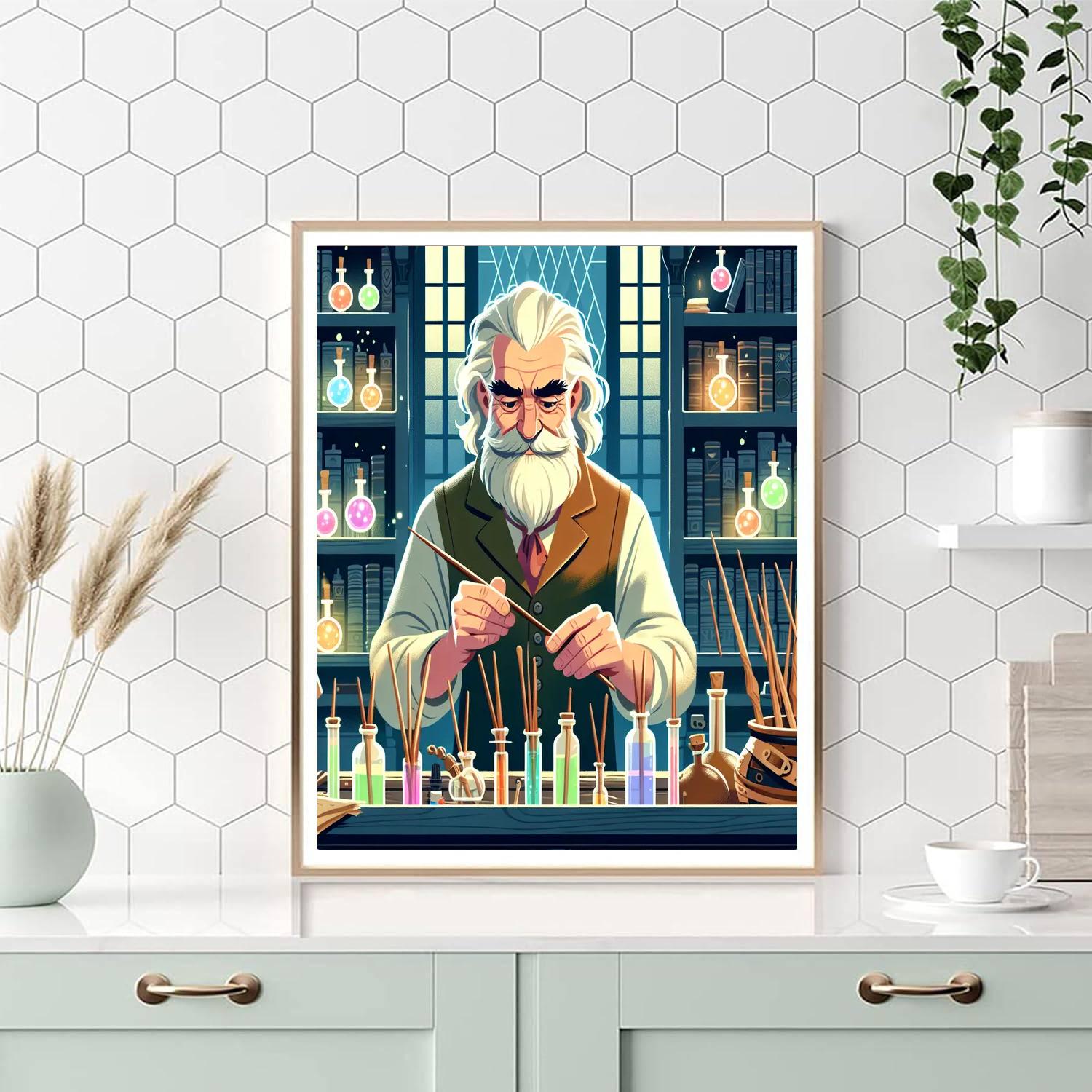 Wizard's Wand Workshop Painting By Numbers Kit