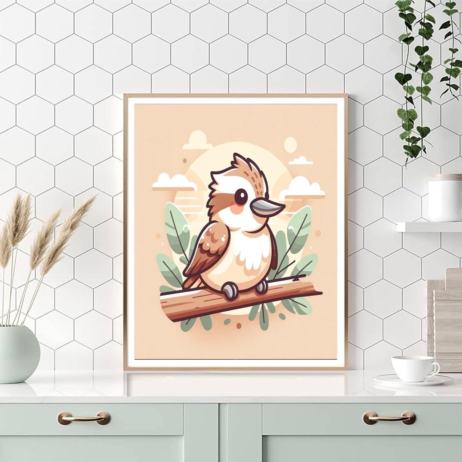 Cuddly Kookaburra Painting By Numbers Kit