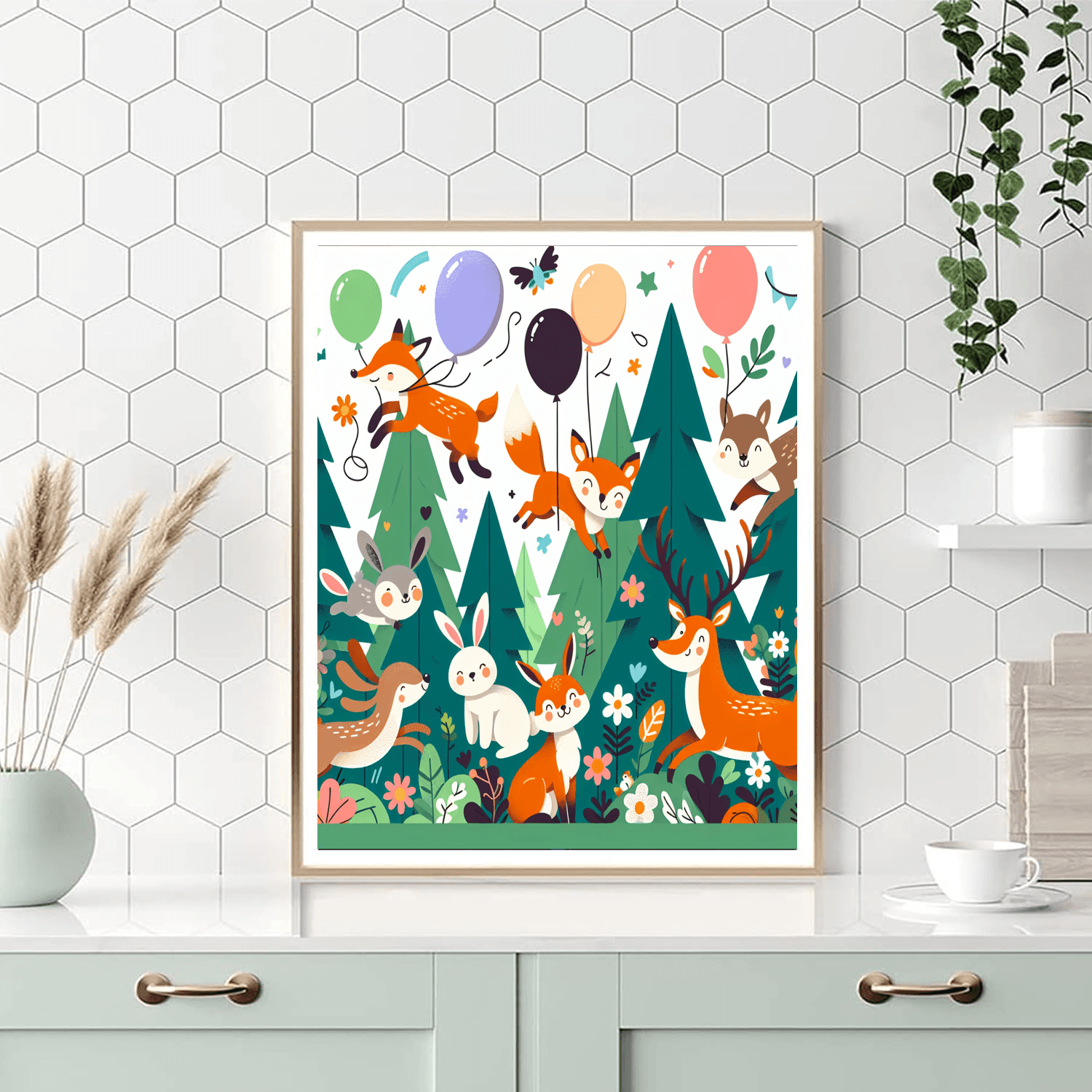 Funky Forest Frolic DIY Paint By Numbers